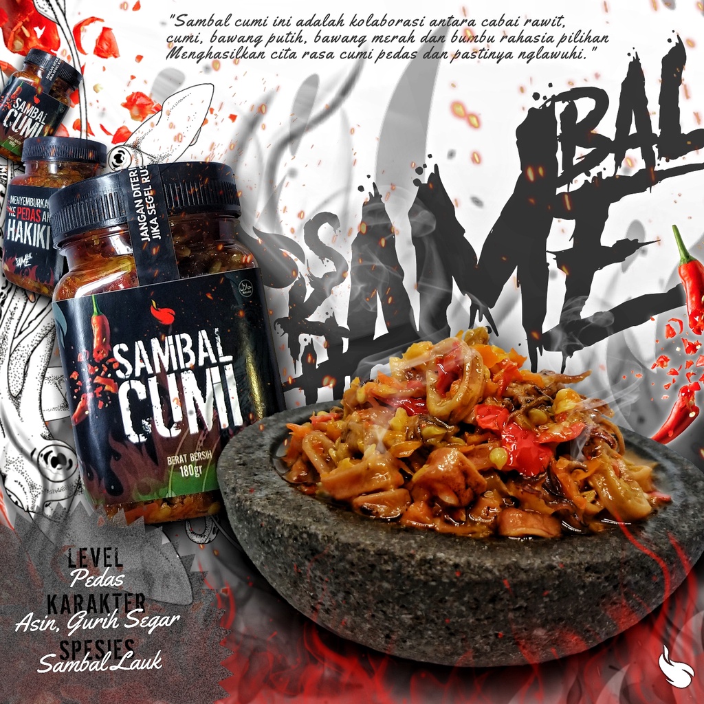 

Sambal Kame Hame - Sambal Cumi 180 gr