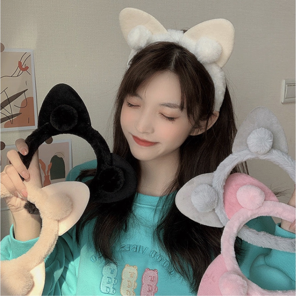 ZEXI Bando / bando korea / bando make up / bando Cosplay Telinga kucing