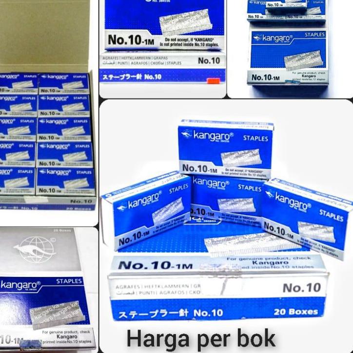 

Special Isi staples kangaro No.10 20 kotak