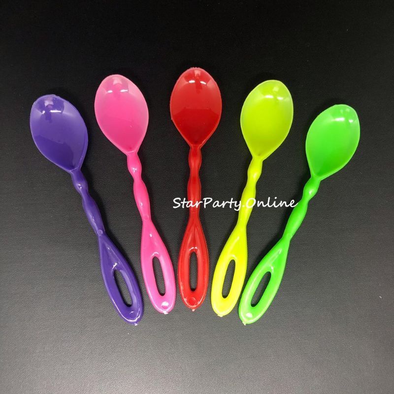 0sendok plastik beauty kecil sendok teh pendek per 1 pcs