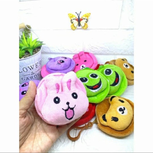 DOMPET KOIN BONEKA / DOMPET KOIN / DOMPET BONEKA / DOMPET - PINK