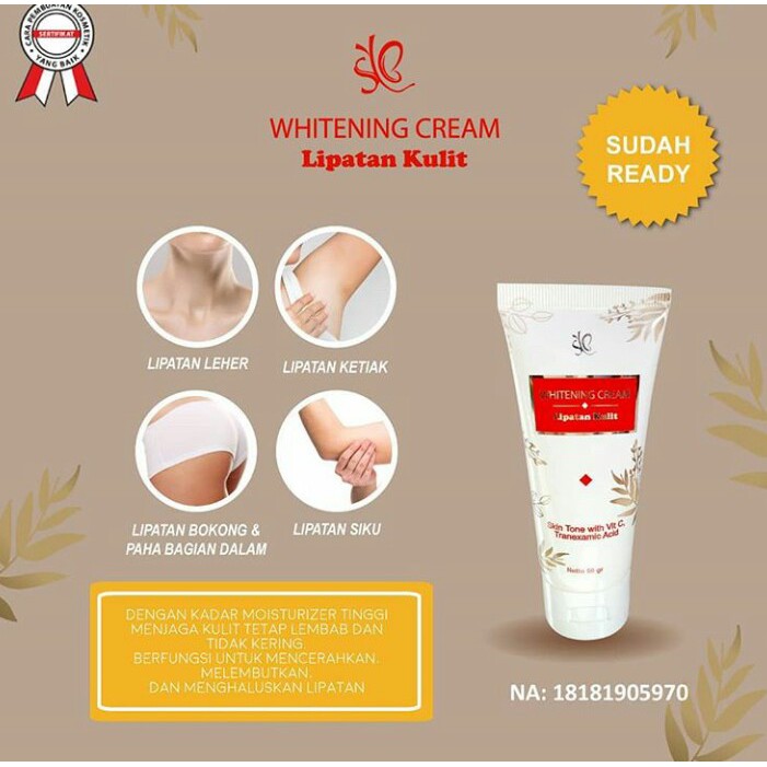 BPOM SYB WHITENING CREAM UNTUK LIPATAN KULIT