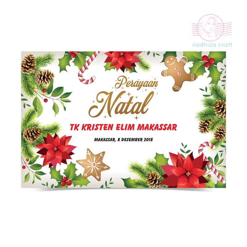 Contoh Desain Spanduk Banner Natal