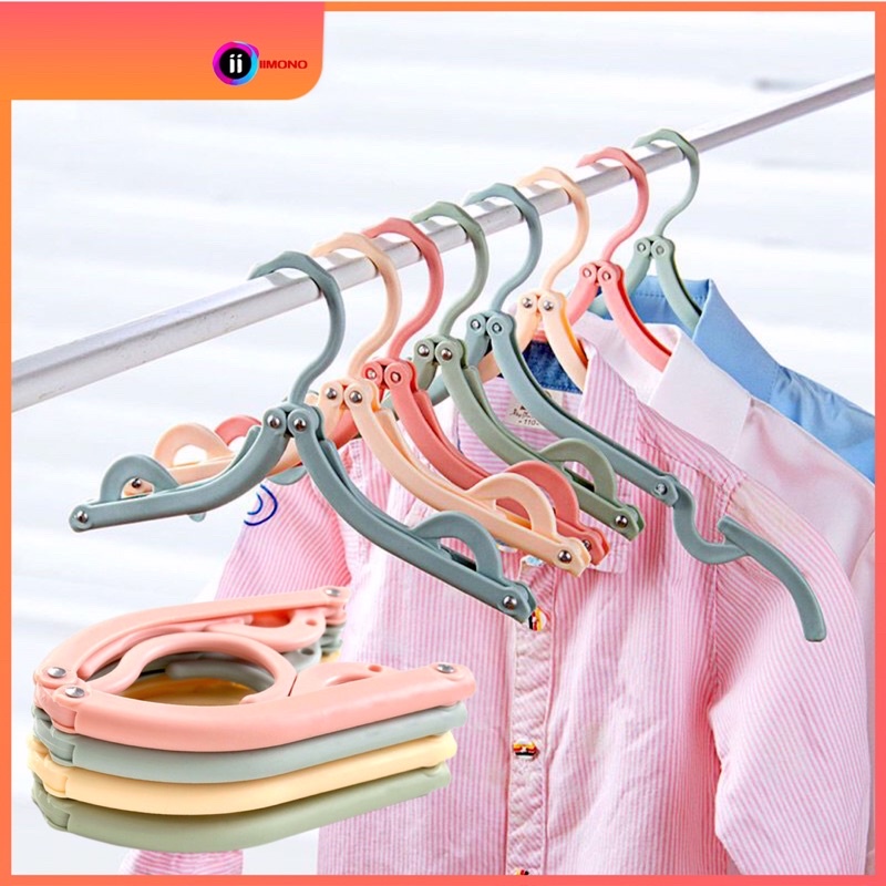 Hanger Lipet Portable Gantungan Baju Lipat Travel Jemuran Foldable