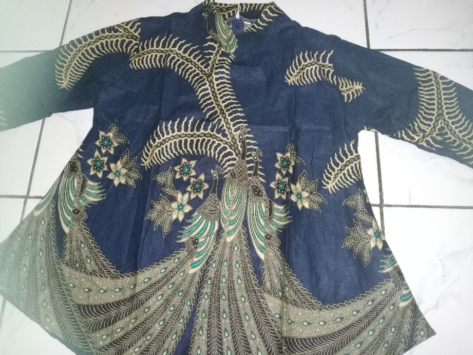 Cod - Tey-17 Batik Wanita Asj Sa Hrb026 Kenongo Kemeja Tosca Pendek