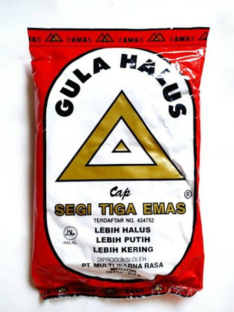 

Gula Halus cap Segi Tiga Emas 250gr