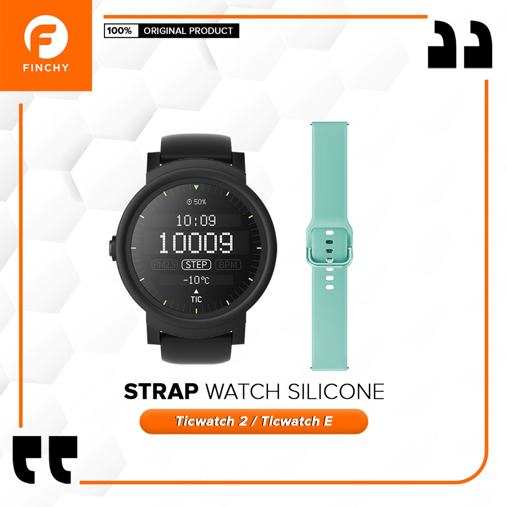 Finchy Strap for Ticwatch 2 Ticwatch E Replacement Silicone Wristband