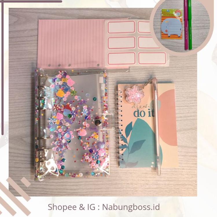 Bagus Dipakai.. (PAKET HEMAT 1) A6 Binder Nabung / Binder Keuangan / Cover Binder / Binder Sinking f