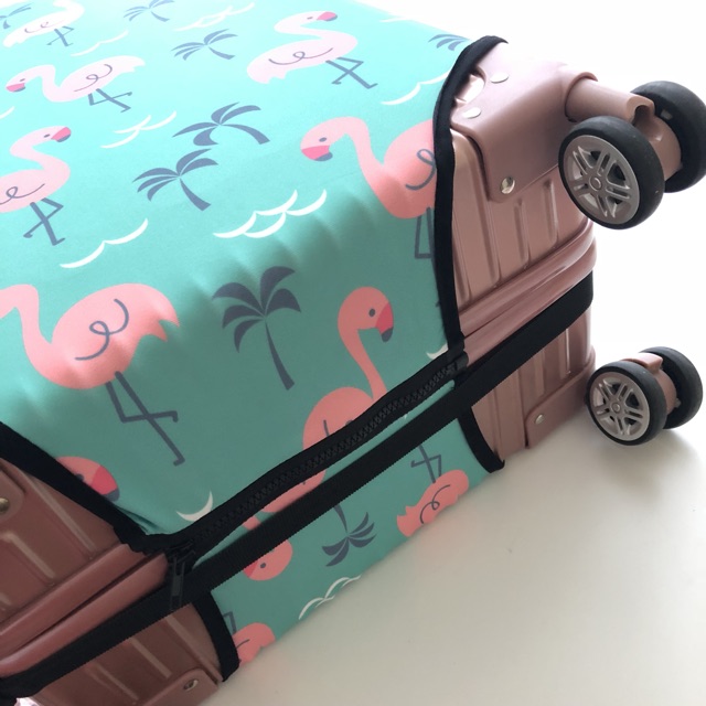 SARUNG KOPER FLAMINGO LUGGAGE COVER