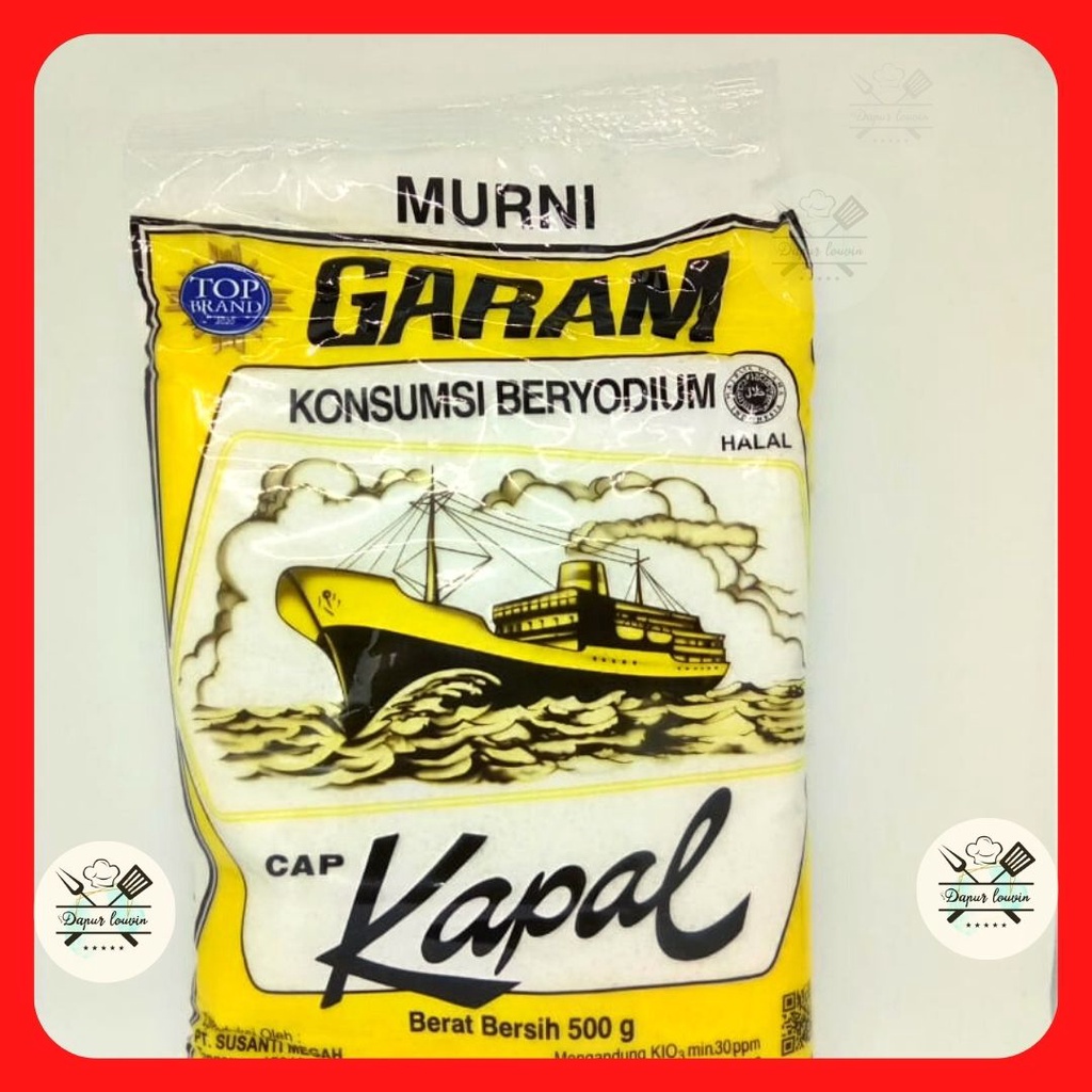 

Garam Cap Kapal Beryodium Kemasan 500 Gram