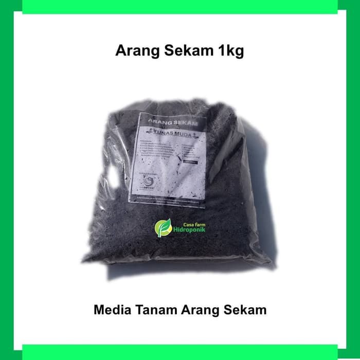 Media Tanam Arang Sekam - sekam bakar - 1Kg