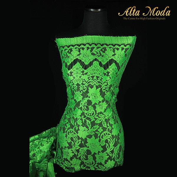 

Alta Moda Brokat Semi Perancis Keraton Floral Parsley Hijau Muda(2.5M)