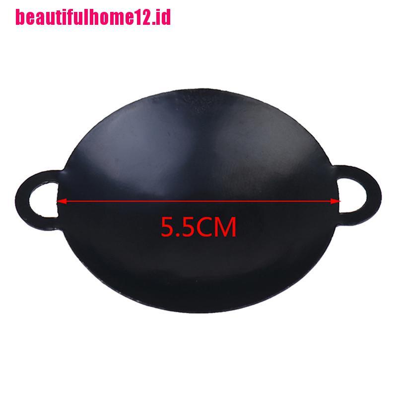 【beautifulhome12.id】1：12 Dollhouse Miniature Frying Pans Cooking Pot Cookware Kitchen Accessory