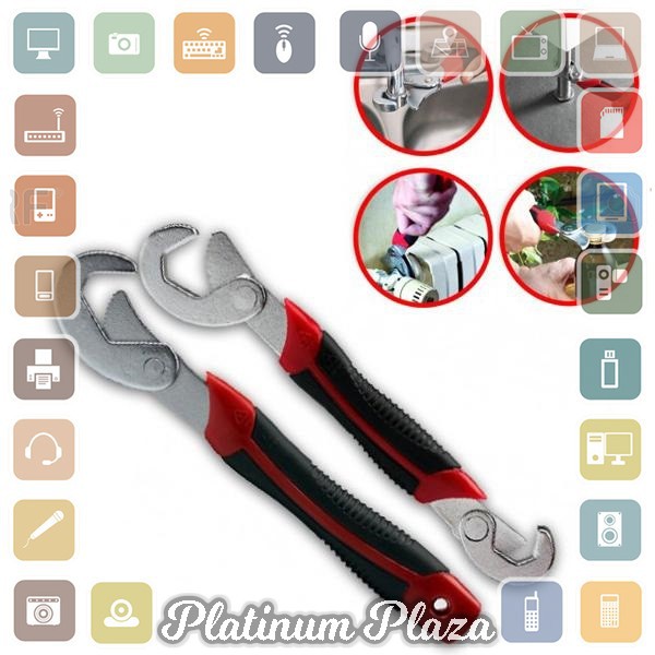 Multifunction Magic Wrench / Kunci Pas - Black/Red`611FMW-