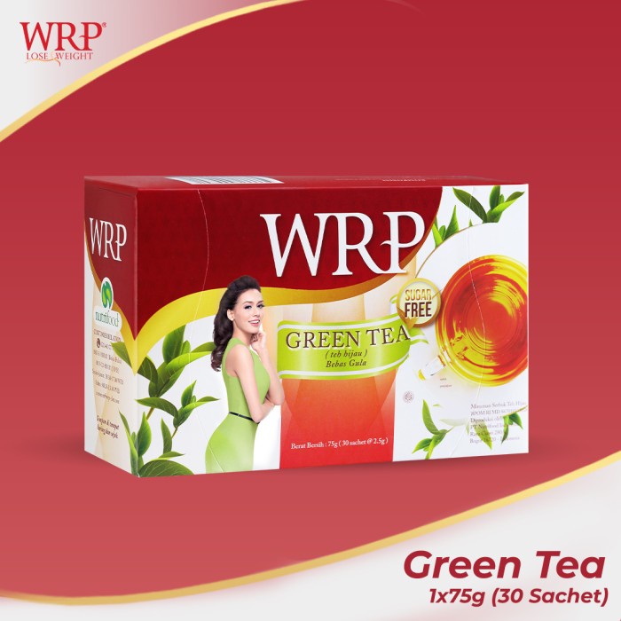 

(BISA COD) WRP Green Tea 30 Sachet - Teh Diet WRP