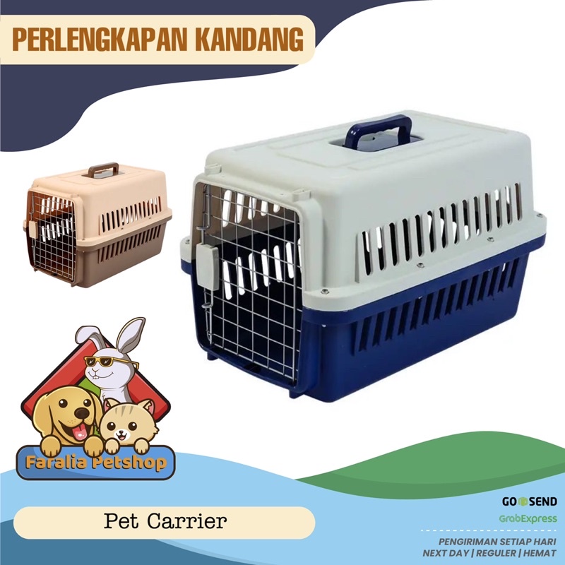 Pet Kargo Cargo Cat Dog Carrier Tas Kandang Kucing Anjing Besar S M L Container