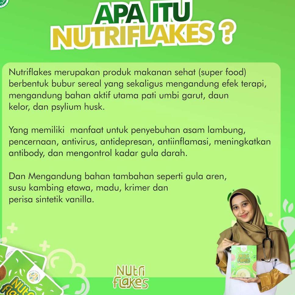 

₨ NUTRIFLAKES SEREAL SEHAT TUNTASKAN ASAM LAMBUNG TANPA EFEK SAMPING 100% PRODUK ASLI SUDAH BPOM ㅝ