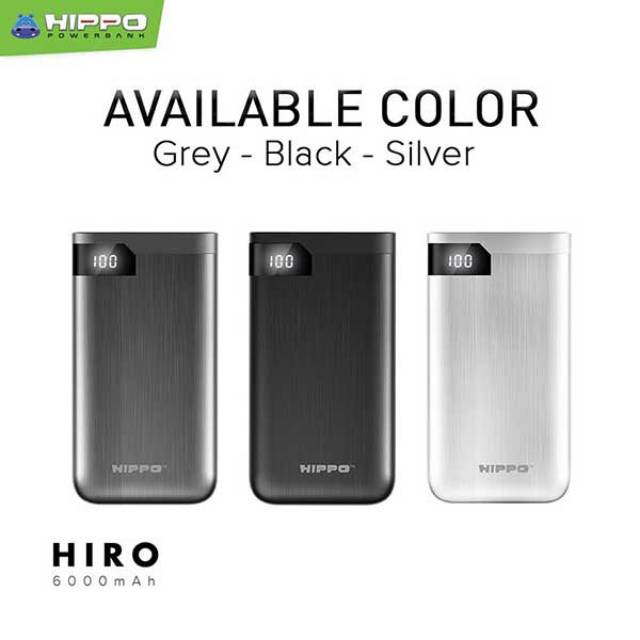 Hippo Powerbank Hiroo 6000 mah