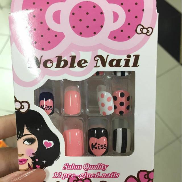 Jual Noble Nail Fake Nail Kuku Palsu Cantik Indonesia Shopee Indonesia