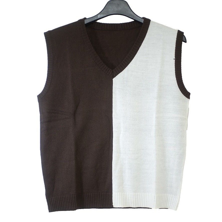 NEW VEST ROMPI RAJUT-Two Tone-Hits