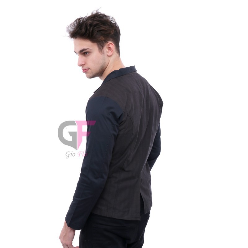 GIOFLO Blazer Casual Pria Modern Grey / BLZ 779