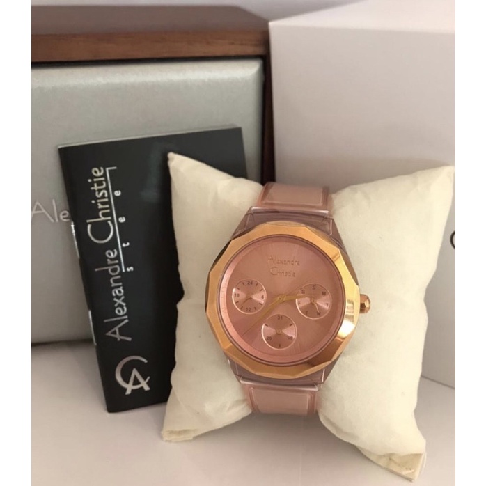 Jam tangan Alexandre Christie AC2808 pink