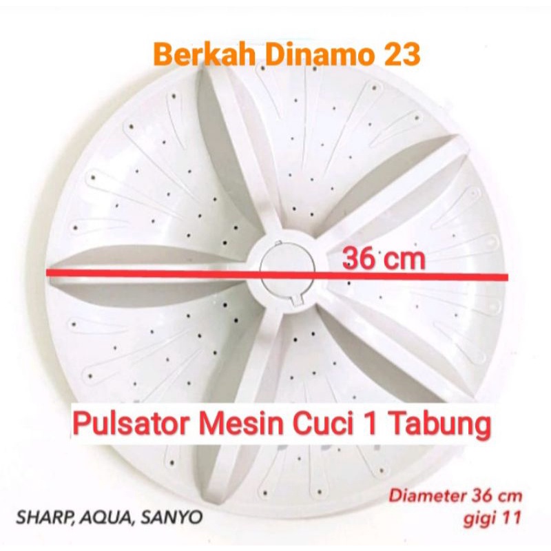 Pulsator Mesin Cuci Sharp 1 Tabung Diameter 36 Cm gigi 11 Puli Stator Mesin Cuci 1 Tabung