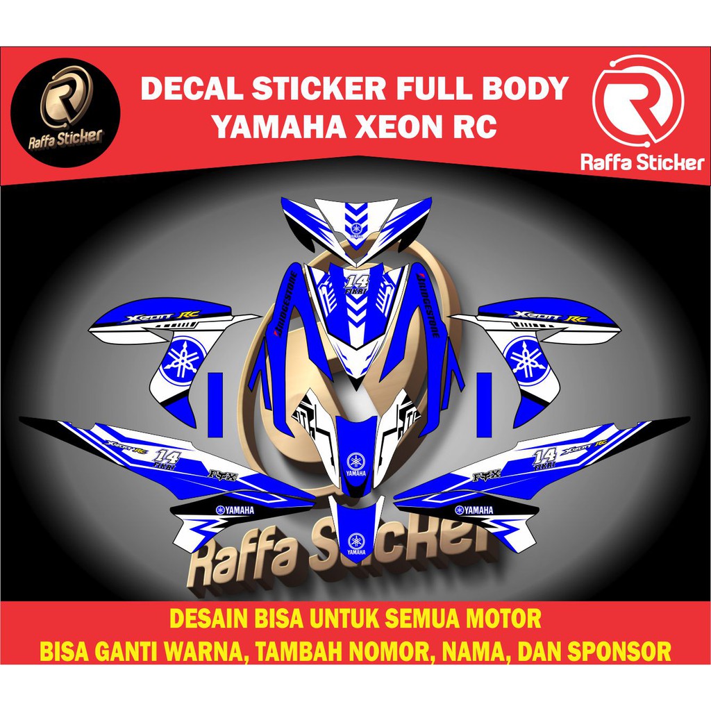 decal xeon rc stiker motor xeon rc stiker xeon rc 125 stiker motor xeon karbu stiker xeon karbu