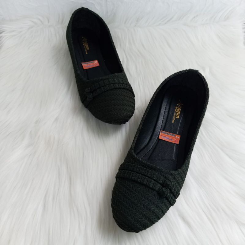 SEPATU BALET WANITA BAHAN DIKSI ARMY FLATSHOES WANITA TERBARU FLATSHOES VIRAL FASHION SALE