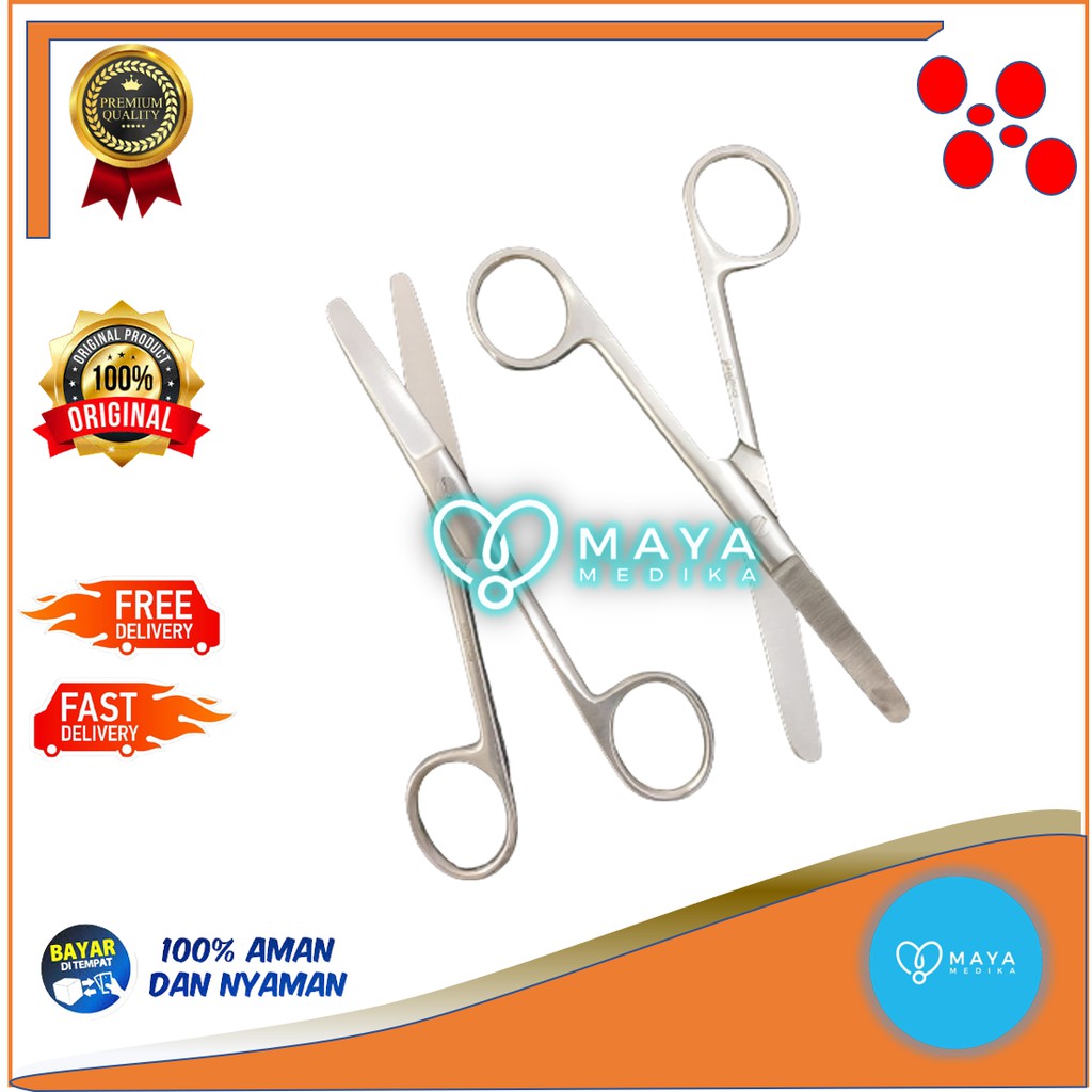 

Gunting Lurus Tumpul- Tumpul / MS / 14 cm