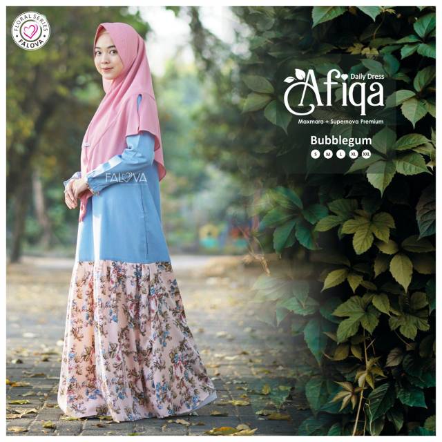 Gamis Afiqa Falova Bubblegum