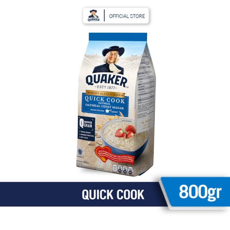 

QUAKER QUICK COOKING OATMEAL 800Gr