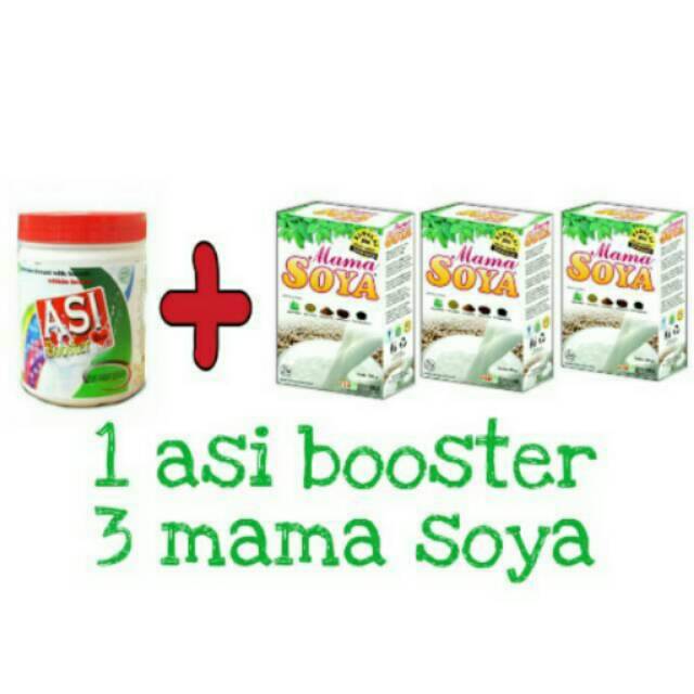 Paket Asi Booster ( 1pc asibooster tea+3pc Mama Soya)