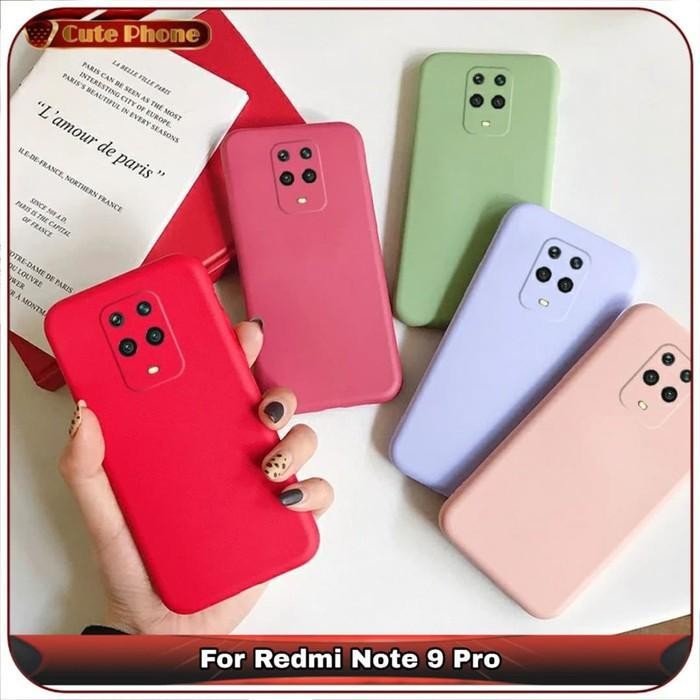 Soft Case Redmi Note 9 Redmi note 9 Pro Liquid Silikon Slim Skin Candy Macaron Bludru