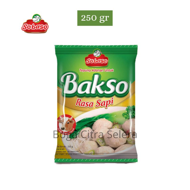 Sobaso Tepung Adonan Praktis Rasa Sapi Untuk Bakso 250gr