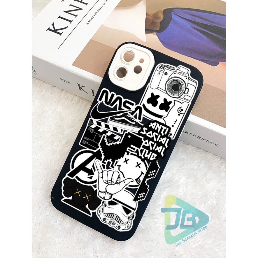 SOFTCASE NALLE SILIKON 2IN1 CAMERA PROTECTION STIKER OPPO VIVO SAMSUNG REALME XIAOMI IPHONE FOR ALL TYPE JB5803