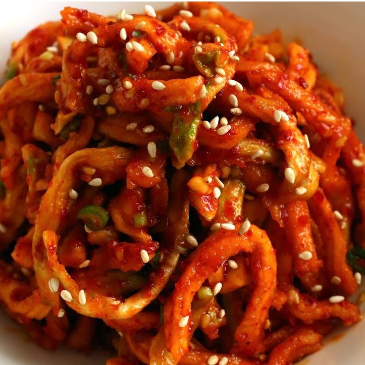 Mumalengi Kimchi Lobak Slice Kering 200gr Halal Fresh Makanan Siap Saji Korea Enak Lezat