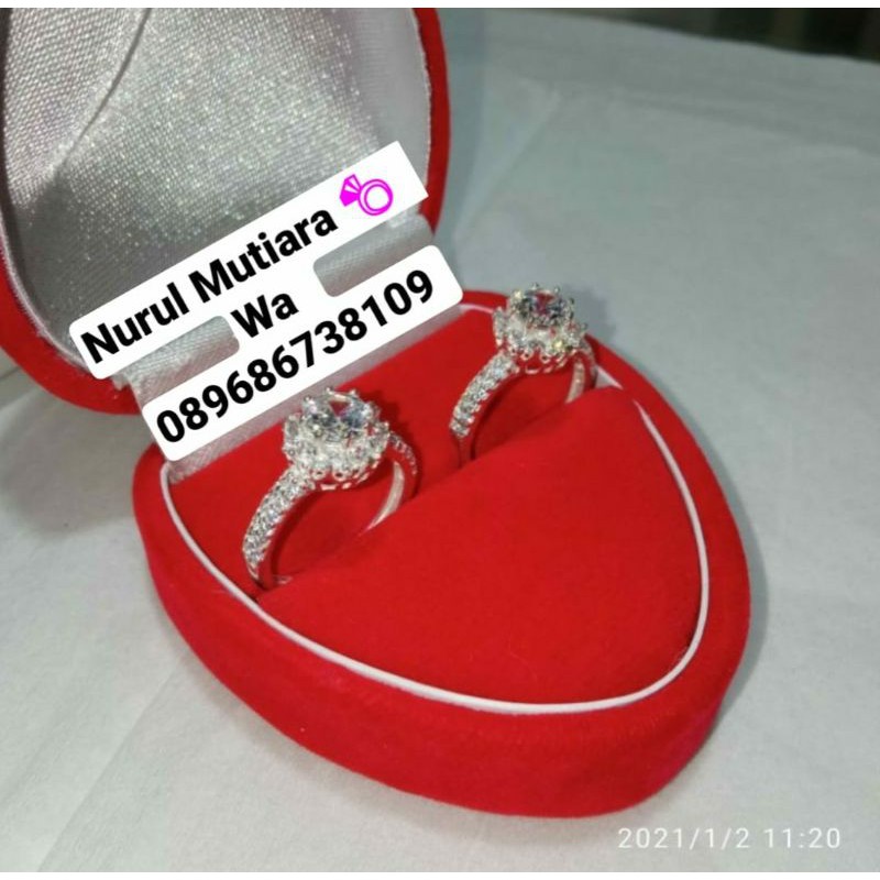 Cincin Perak Asli 925 |Cincin model diamond ring| cincin simple