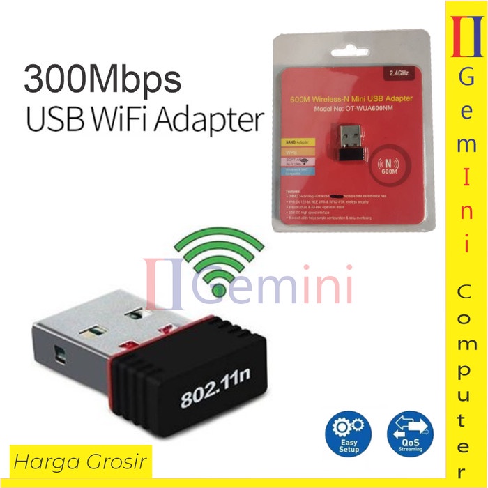 Jual Usb Wifi Receiver Mini Wireless Adapter Mbps N Dongle Shopee Indonesia