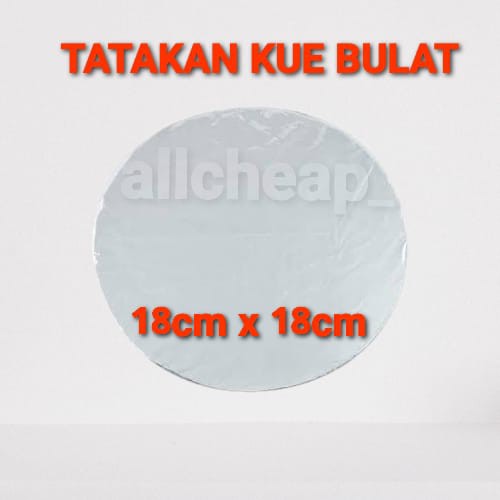 ALAS PAPAN TRIPLEK KUE TART uk.18x18cm TRIPLEKS TATAKAN KAYU PERSEGI