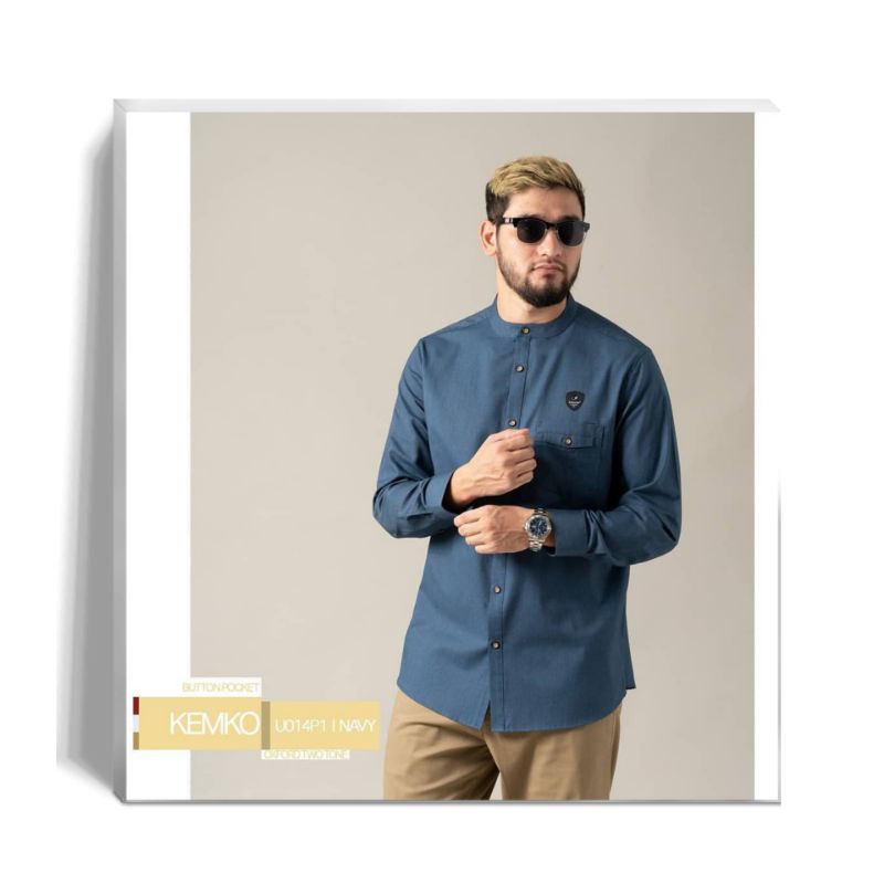 Kemko Button Pocket Lengan Panjang Samase