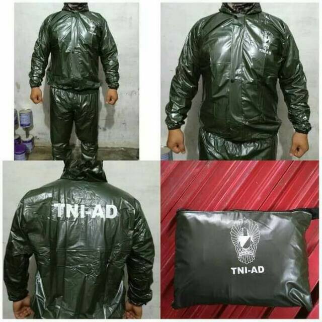 SAUNA SUIT TNI AD JAKET JOGGING JAS HUJAN