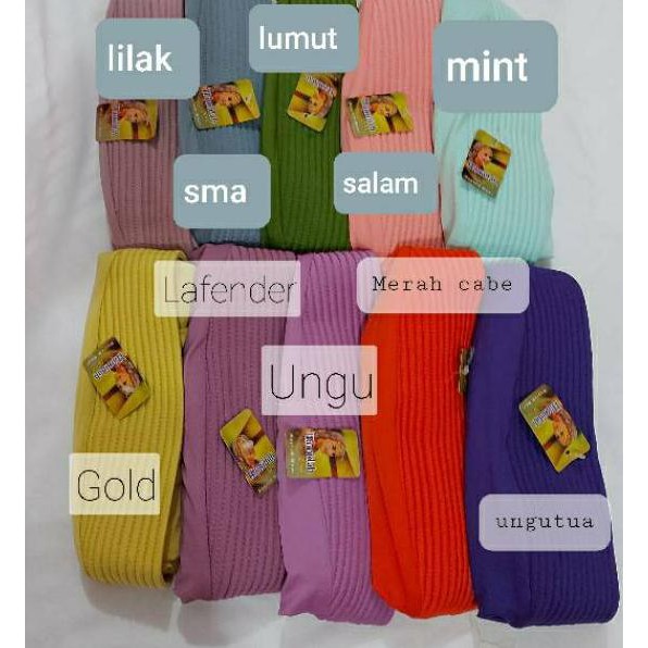 >753 HIJAB SERUT JILBAB SERUT KERUDUNG MURAH INSTAN SERUT TALI BELAKANG HAMIDAH ORI SERUT L ☟