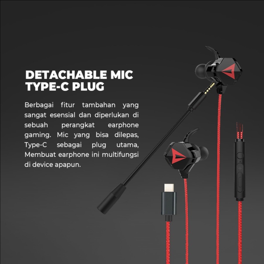 EarPhone DIGITAL ALLIANCE Audio Pro TypeC Gaming Earphone DA Audio Pro - in Ear Type-C HeadPhone