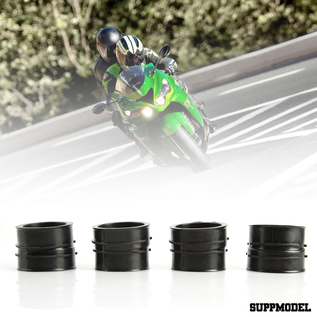 SPM 4Pcs Wear-resistant Corrosion Resistant Rubber Motorcycle Intake Manifold Boots Carburetor GPZ900R for Kawasaki ZX900A Ninja GPZ 900R