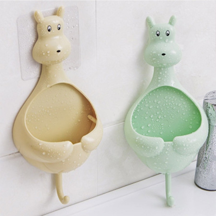 IKILOSHOP Bathroom cartoon suction Tempat Sikat odol lap tangan sabun Model Kompartemen Kartun