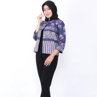 Bolero batik  kancing full trikor blazer  batik  modern 