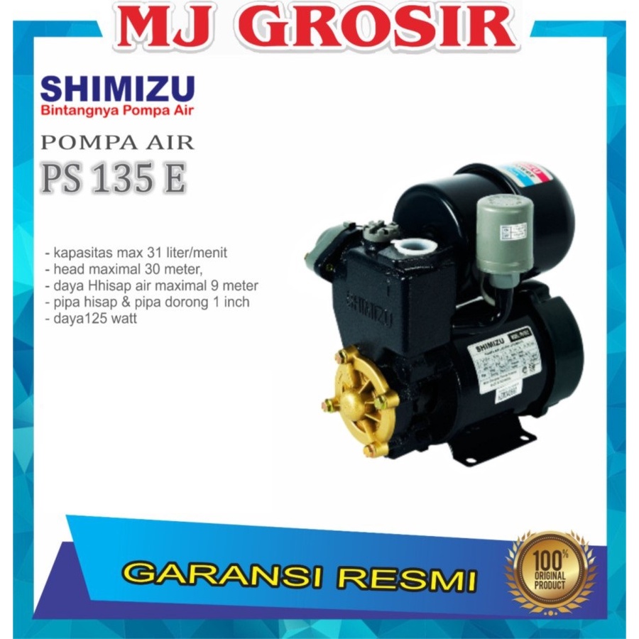 POMPA AIR SHIMIZU PS 135 E ALAT PENYEDOT AIR WATER PUMP