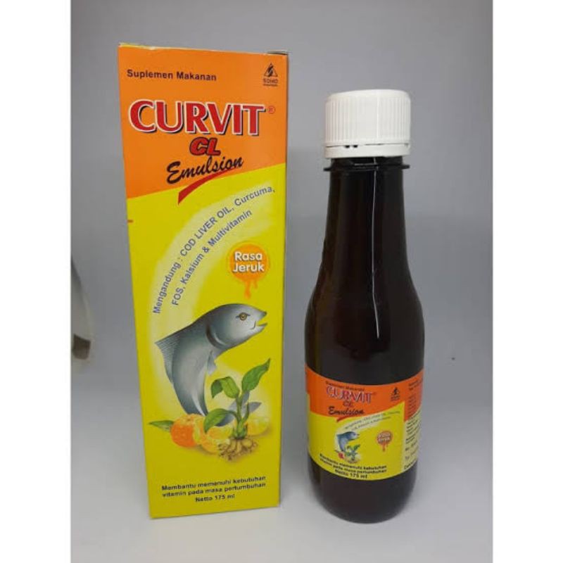 Curvit CL Emulsion 175 ml Rasa Jeruk ORIGINAL-BPOM