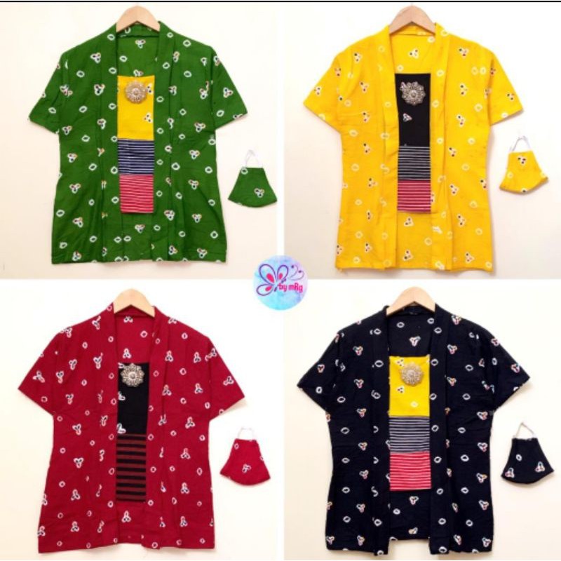 ATASAN BLUS BATIK KUTUBARU JUMPUTAN ETNIC LURIK